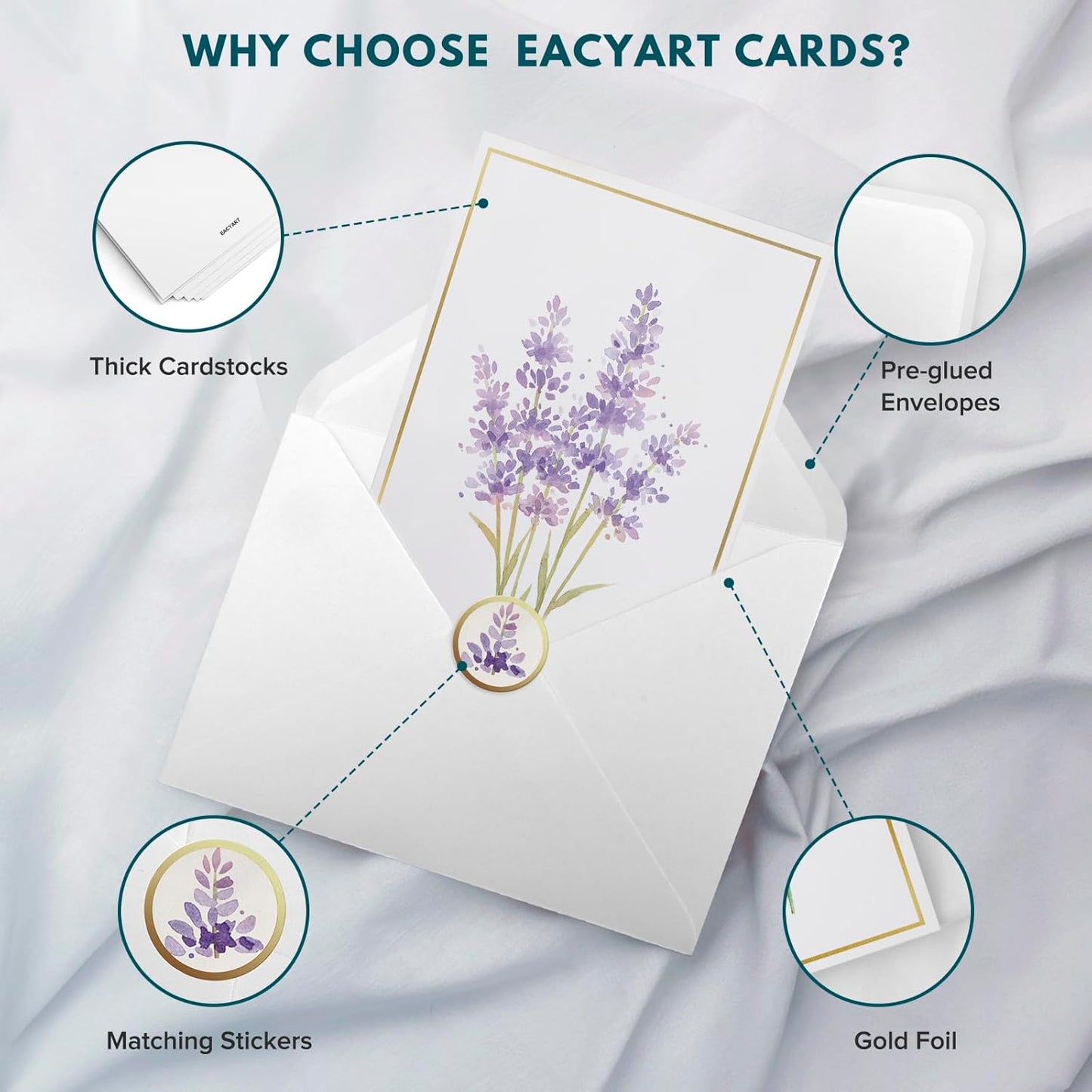 Blank Cards, 30 Pack Blank Greet Cards