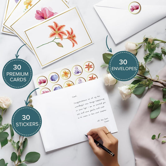 Blank Cards, 30 Pack Blank Greet Cards