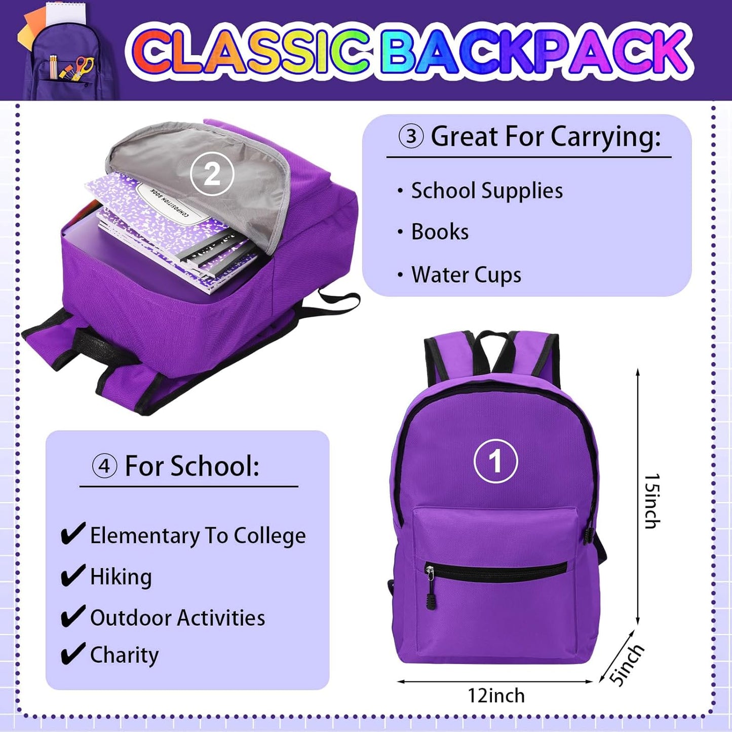 79 Pcs Back to School Supplies Box for Kids
